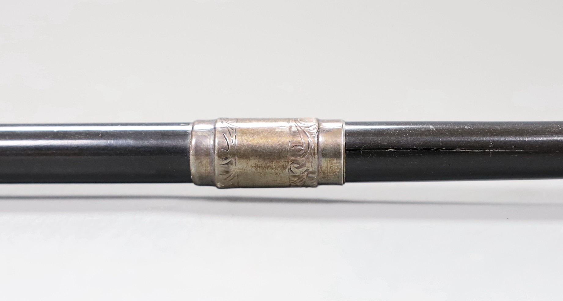 A silver mounted conductor's baton with inscription S.C.M.U. Festival, 1931, F. Smith, Conductor of Old Works Choir in fitted case